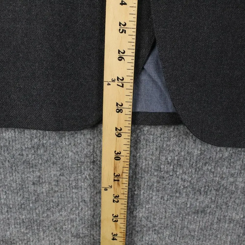 Banana Republic Blazer Mens 40S Tailored Fit Twill Gray Wool Sport Coat Business